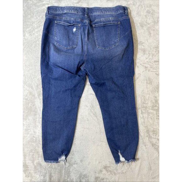 Torrid Bombshell Skinny Jeans Distressed Premium Stretch Ankle Women’s 20XS - Picture 6 of 8